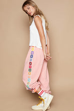 Load image into Gallery viewer, Over The Rainbow Baggy Square Patch Terry Joggers
