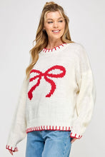 Load image into Gallery viewer, Holiday Bow Sweater
