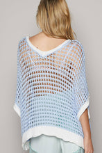 Load image into Gallery viewer, Daydream Blue Peace Oversized Short Sleeve Sweater
