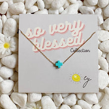 Load image into Gallery viewer, So Very Blessed Cross Necklace: Blue
