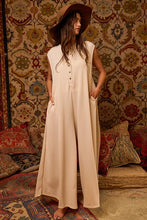 Load image into Gallery viewer, Taupe Wide Leg Solid Jumpsuit
