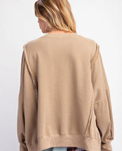 Load image into Gallery viewer, Love All Over Taupe Pullover
