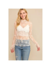 Load image into Gallery viewer, High Neck Lace Top
