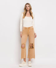 Load image into Gallery viewer, 90&#39;s Vintage High Rise Crop Flare Jeans - KISS OF CALIFORNIA
