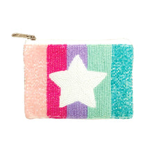 Load image into Gallery viewer, Super Star Beaded Coin Purse
