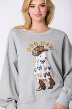 Load image into Gallery viewer, Boo Haw Embroidered Halloween Sweatshirt
