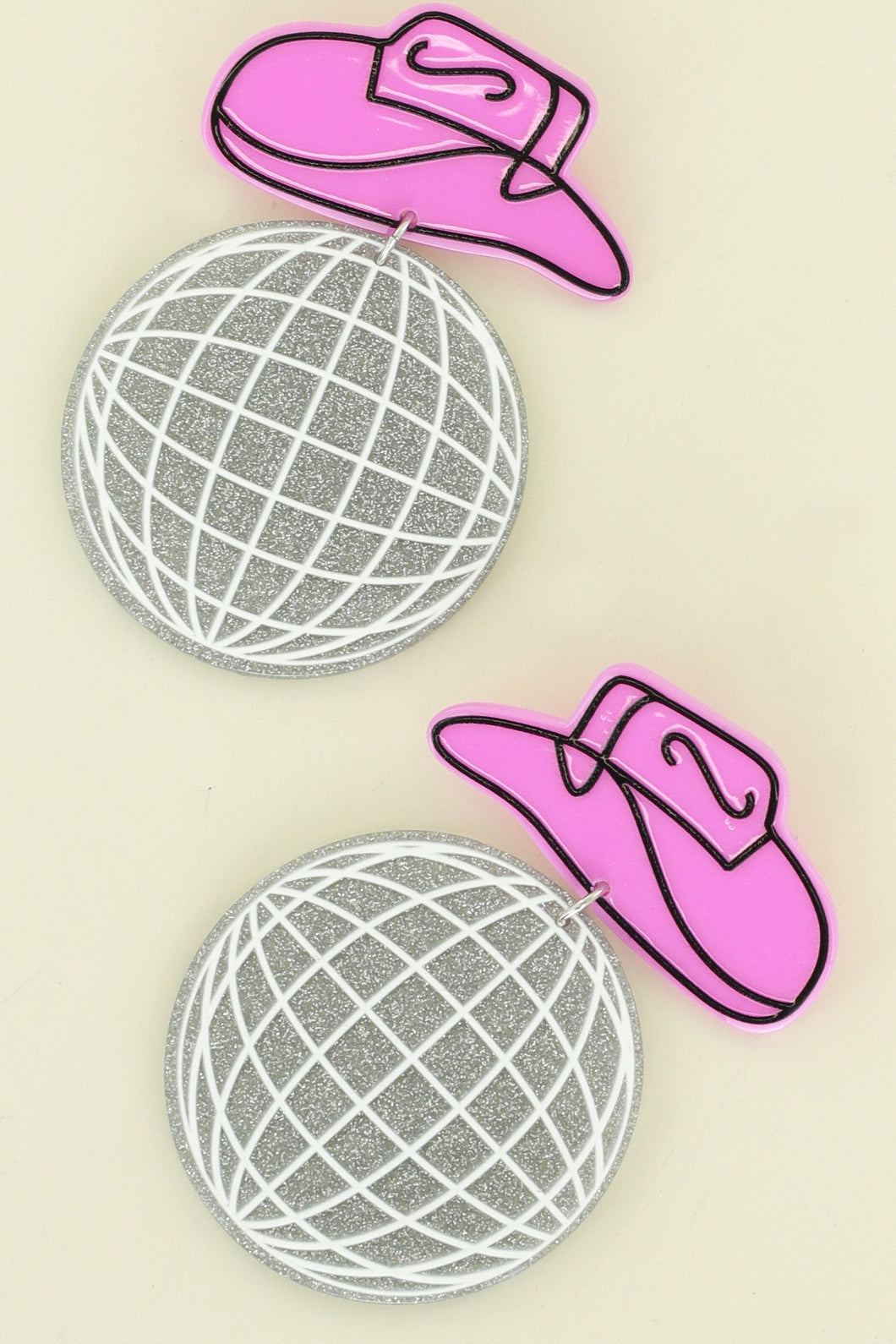 Retro Disco Pink Earrings