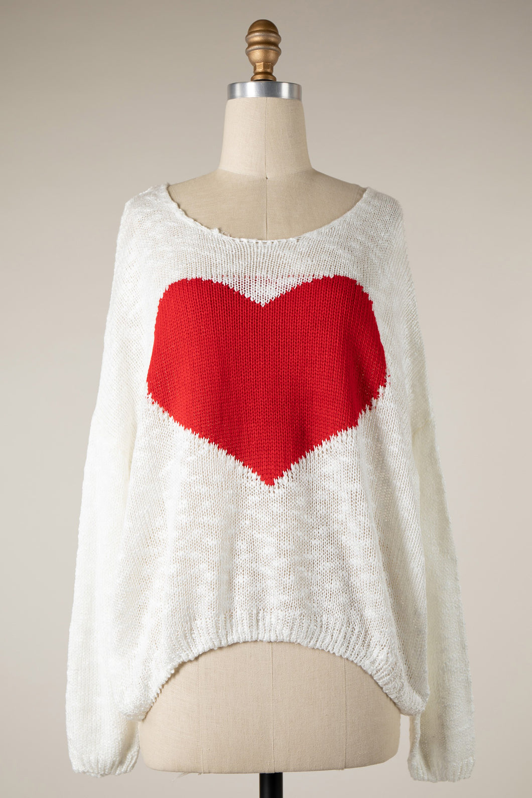 Sweet Thing Red Heart Sweater