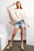 Load image into Gallery viewer, Venture Out Taupe Striped Top
