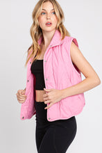 Load image into Gallery viewer, Pinky Puff Snap Vest Of Your Dreams
