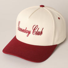 Load image into Gallery viewer, Gameday Club Embroidery Trucker Hat Burgundy
