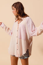 Load image into Gallery viewer, Mauve Washed Striped Lightweight Button Down
