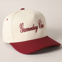 Load image into Gallery viewer, Gameday Club Embroidery Trucker Hat Burgundy
