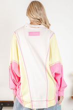 Load image into Gallery viewer, Summer Glow Pink and Neon Green Sweatshirt
