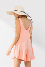 Load image into Gallery viewer, Coral Sleeveless Solid Romper with Pockets
