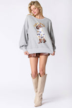 Load image into Gallery viewer, Boo Haw Embroidered Halloween Sweatshirt
