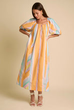 Load image into Gallery viewer, Over The Rainbow Spring Striped Poplin Maxi Dress
