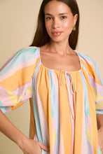 Load image into Gallery viewer, Over The Rainbow Spring Striped Poplin Maxi Dress
