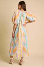 Load image into Gallery viewer, Over The Rainbow Spring Striped Poplin Maxi Dress
