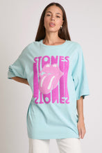 Load image into Gallery viewer, Dreaming Of The Stones Blue/Fuchsia Graphic Tee
