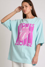 Load image into Gallery viewer, Dreaming Of The Stones Blue/Fuchsia Graphic Tee
