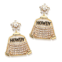 Load image into Gallery viewer, White Diamonds &amp; Denim Earrings
