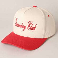 Load image into Gallery viewer, Gameday Club Embroidery Trucker Hat Red
