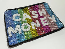 Load image into Gallery viewer, CASH MONEY Beaded Mini Coin Purse
