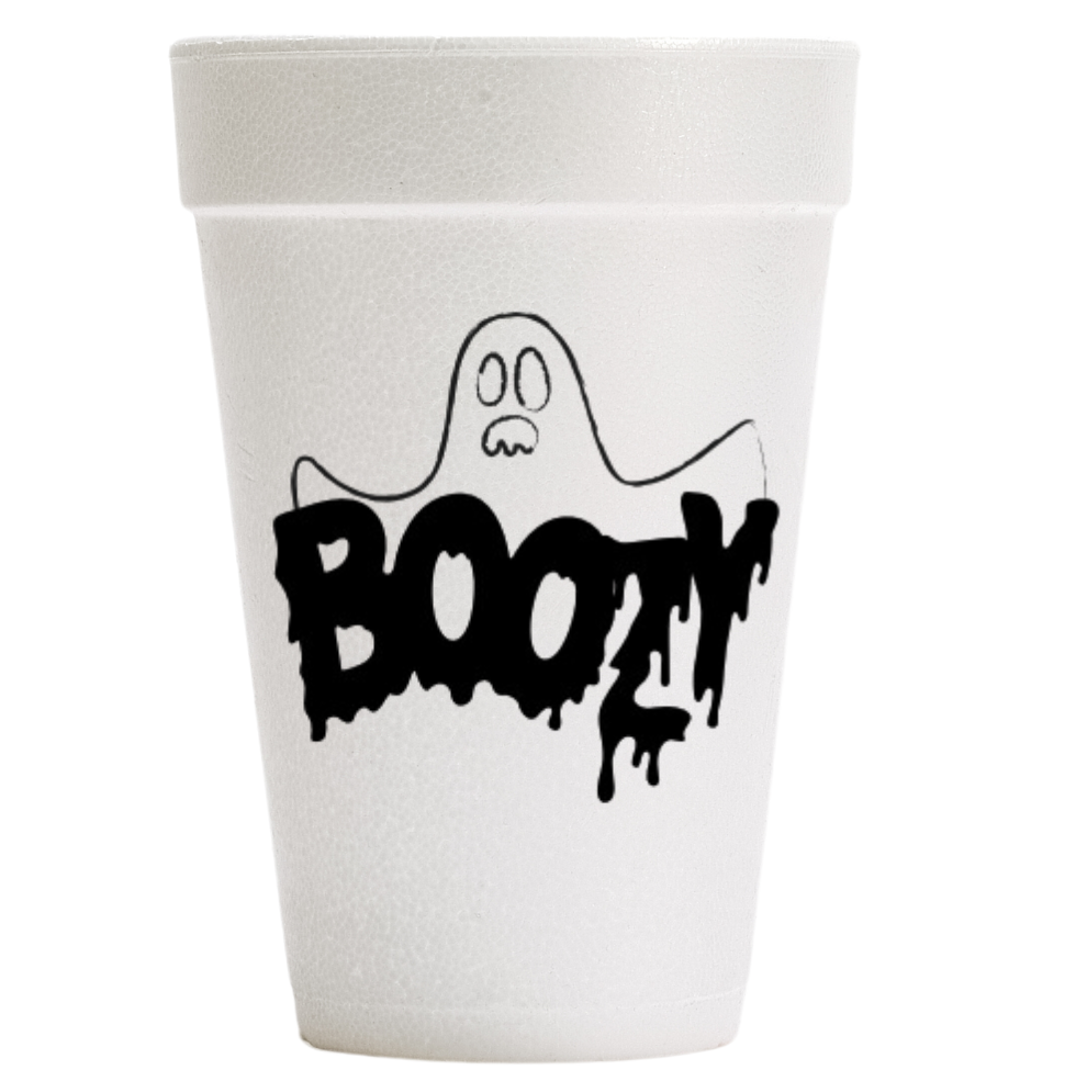 Boozy Styrofoam Cups- Halloween