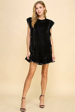 Load image into Gallery viewer, Take Me Out Velvet Ruffle Dress
