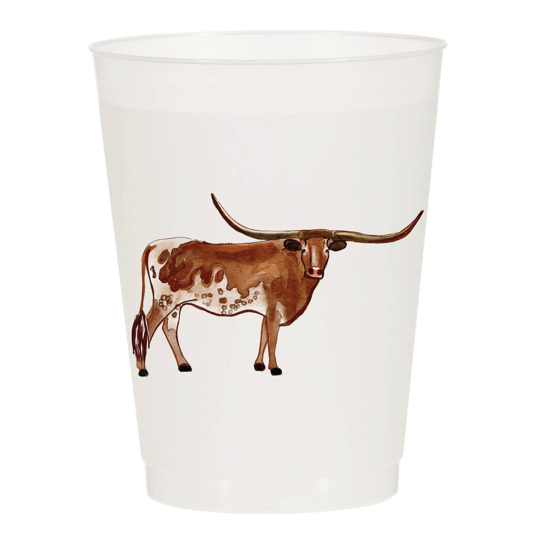 Longhorn Rodeo Frosted Cups - Rodeo: Pack of 6