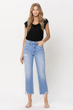 Load image into Gallery viewer, High Rise Vintage Straight Crop Jeans
