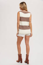 Load image into Gallery viewer, Coco Striped Sleeveless Sweater Knit Top
