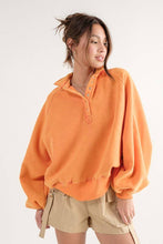 Load image into Gallery viewer, Cozy Autumn Orange Sweatshirt
