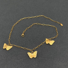 Load image into Gallery viewer, Butterfly Charm Gold Plated Necklace
