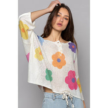 Load image into Gallery viewer, Paradise Floral Dream Lightweight Ivory Sweater
