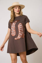 Load image into Gallery viewer, Take Me Away Boots Mini Dress
