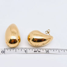 Load image into Gallery viewer, Golden Hollow Teardrop Earrings
