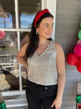 Load image into Gallery viewer, Shining Star Sequin Top Gold

