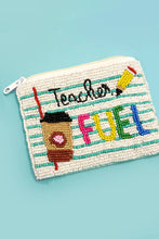 Load image into Gallery viewer, Teacher Fuel Beaded Coin Purse
