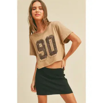 Number 90 Crop Top