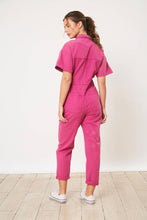 Load image into Gallery viewer, Dream Big Pink Utility Denim Jumpsuit
