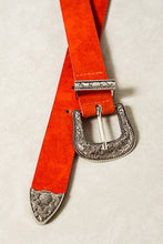 Load image into Gallery viewer, Red Classic Western Buckle Belt
