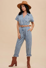 Load image into Gallery viewer, Make It Right Denim Jumpsuit
