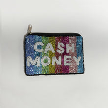 Load image into Gallery viewer, CASH MONEY Beaded Mini Coin Purse
