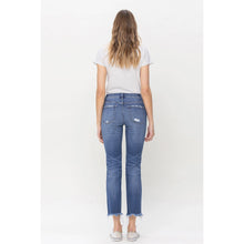Load image into Gallery viewer, Mid Rise Crop Slim Straight Jeans Flying Monkey
