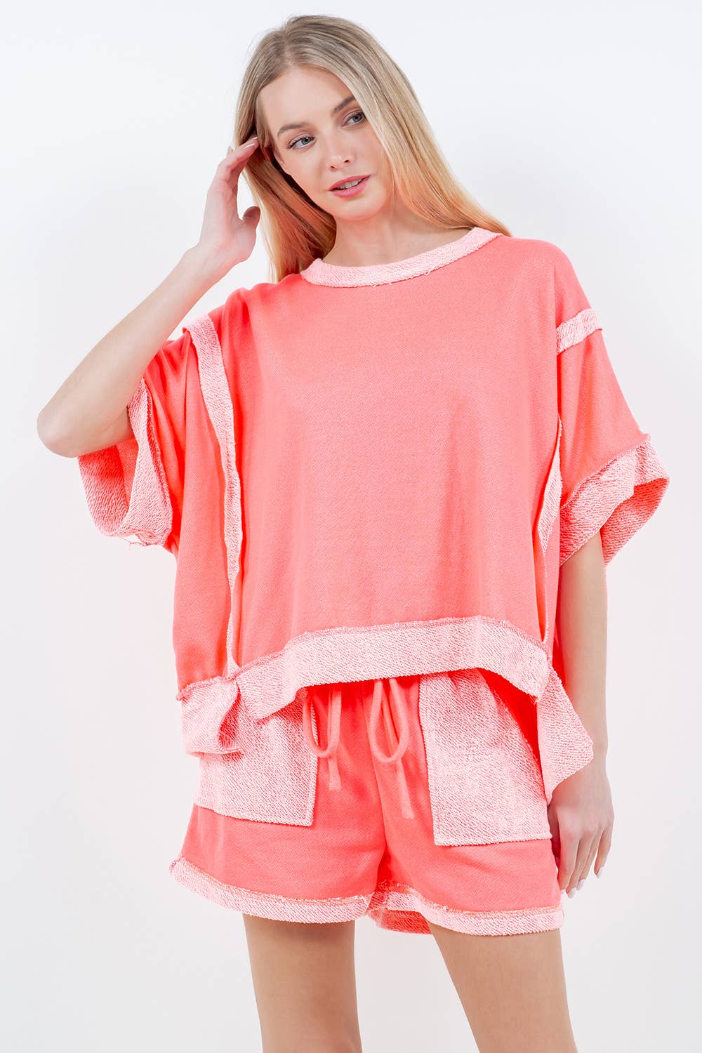 Comfiest Ever Oversized Neon Pink Set