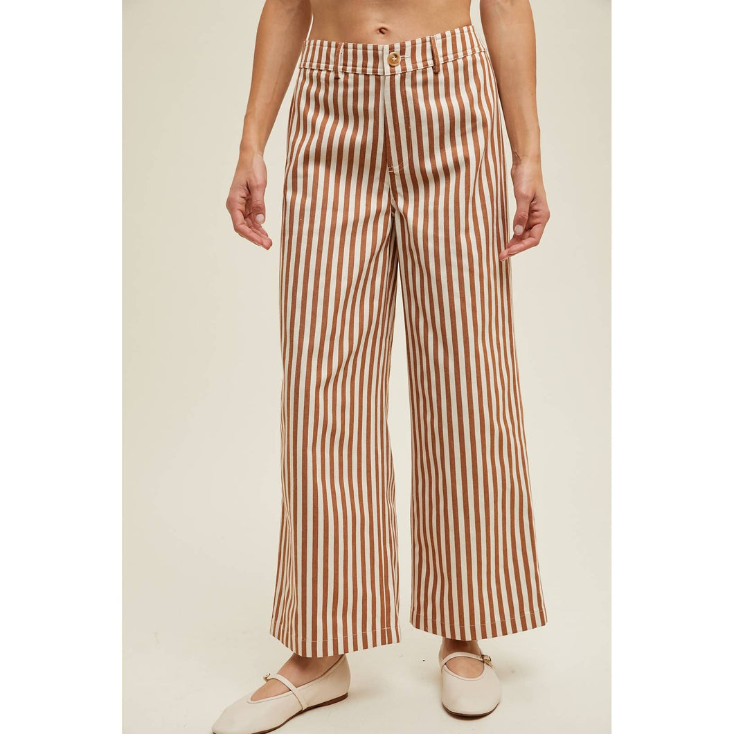 Fall Dreams Striped Wide Leg Pants