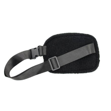 Load image into Gallery viewer, Black Sherpa Fanny Waist Pack Belt Bag
