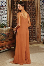 Load image into Gallery viewer, Rust Ribbed Jumpsuit
